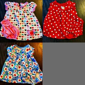 EUC 6Mo Set of 3 Dresses